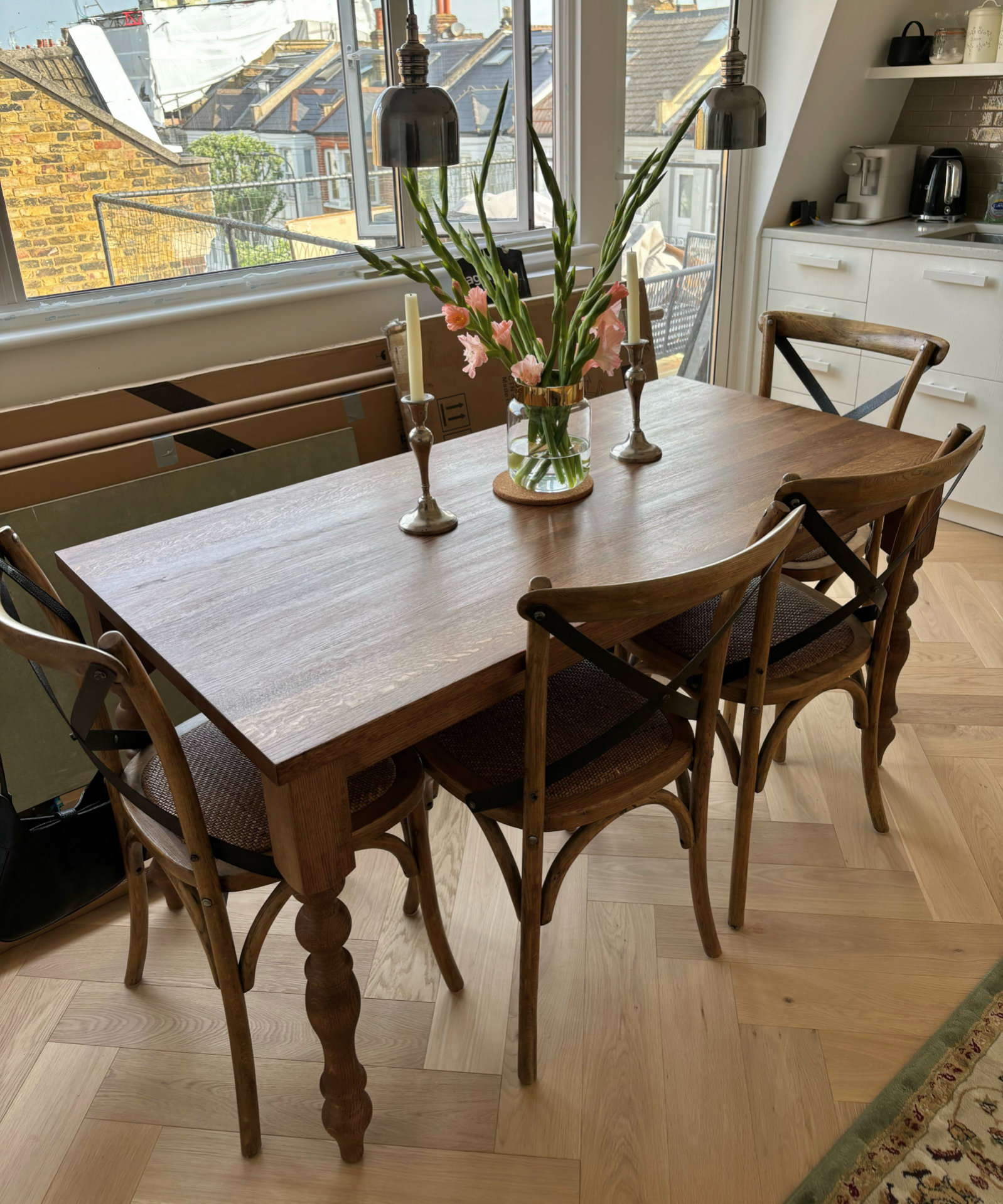 Farmhouse style oak table